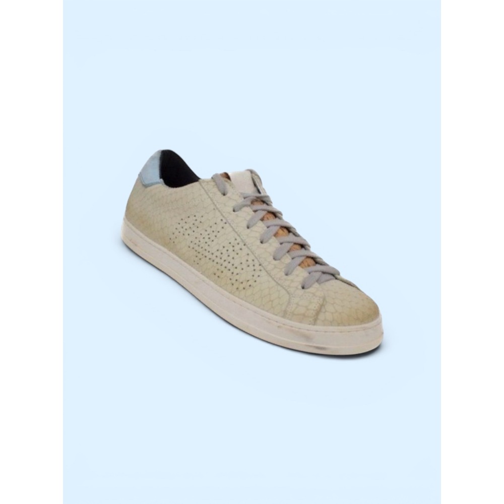 P448 JOHN MARGOT Embossed Leather Sneaker Women's Size 41 EU/ 10.5 US